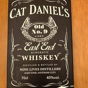 LAST CALL! Cat Daniels bar sign/canvas